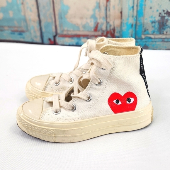 Converse Chuck Taylor All-Star 70 Hi 150205C Comme des Garcons PLAY White - Picture 1 of 9